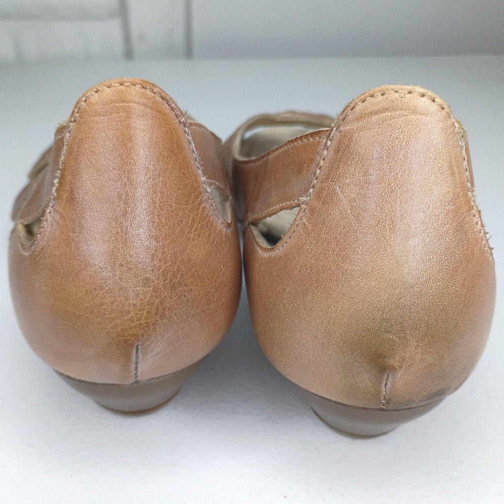 Pikolinos peep toe sandals flats size 40 taupe tan US 9 or 9.5 - Picture 5 of 8